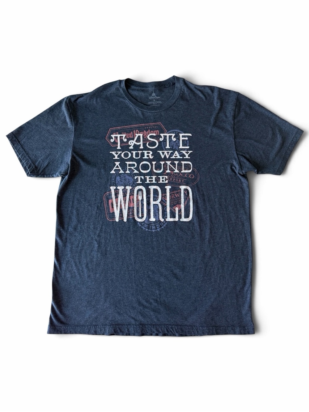 Taste Your Way Around The World 2017 Epcot Food and Wine Festival Shirt Sz. XL